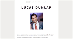 Desktop Screenshot of lucasdunlap.com