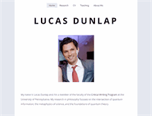 Tablet Screenshot of lucasdunlap.com